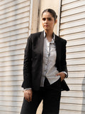 Cotton Blazer - Twilight, Black