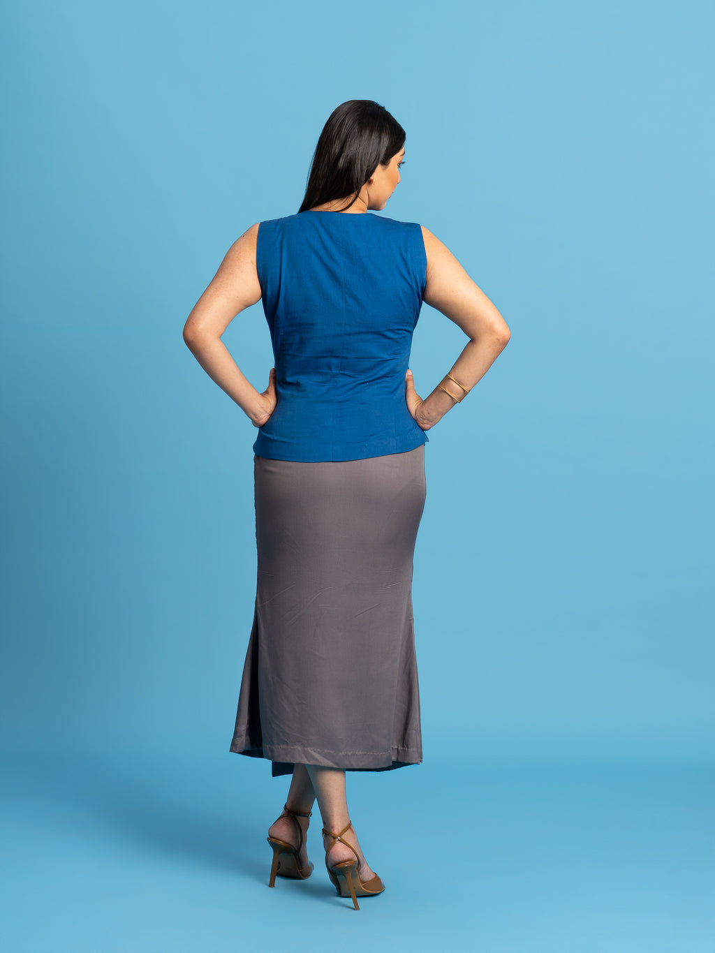 Cinder Lenzing Modal Skirt- Grey