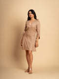 Sol Tencel Dress- Camel Brown